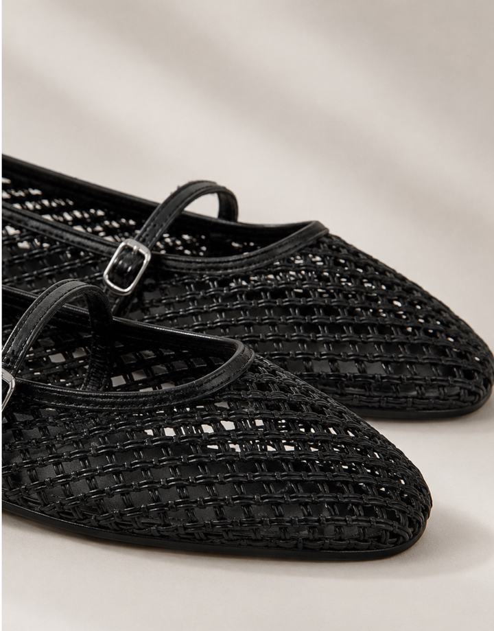 The Soriano Woven Mesh Ballet Flat