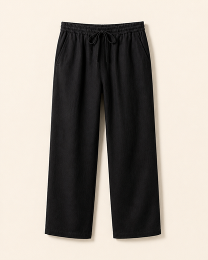 The Riviera Linen-Blend Drawstring Trouser