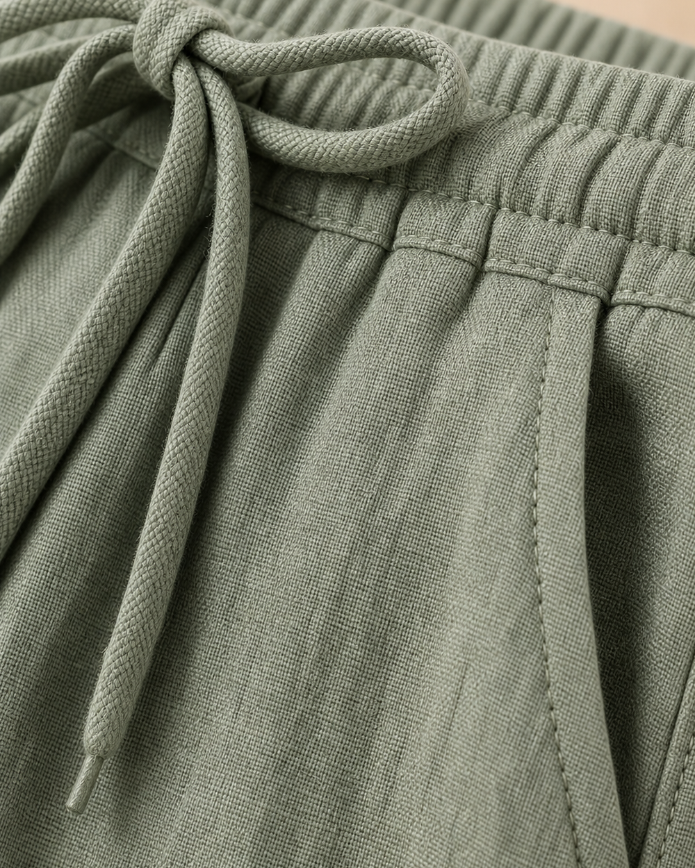 The Riviera Linen-Blend Drawstring Trouser