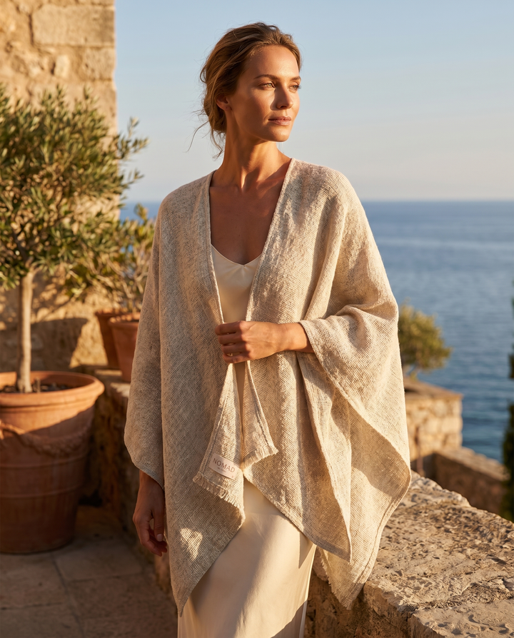 The Bloom Cotton Shrug — Ecru