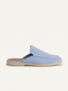 The Soriano Milano Suede Mule — Light Blue