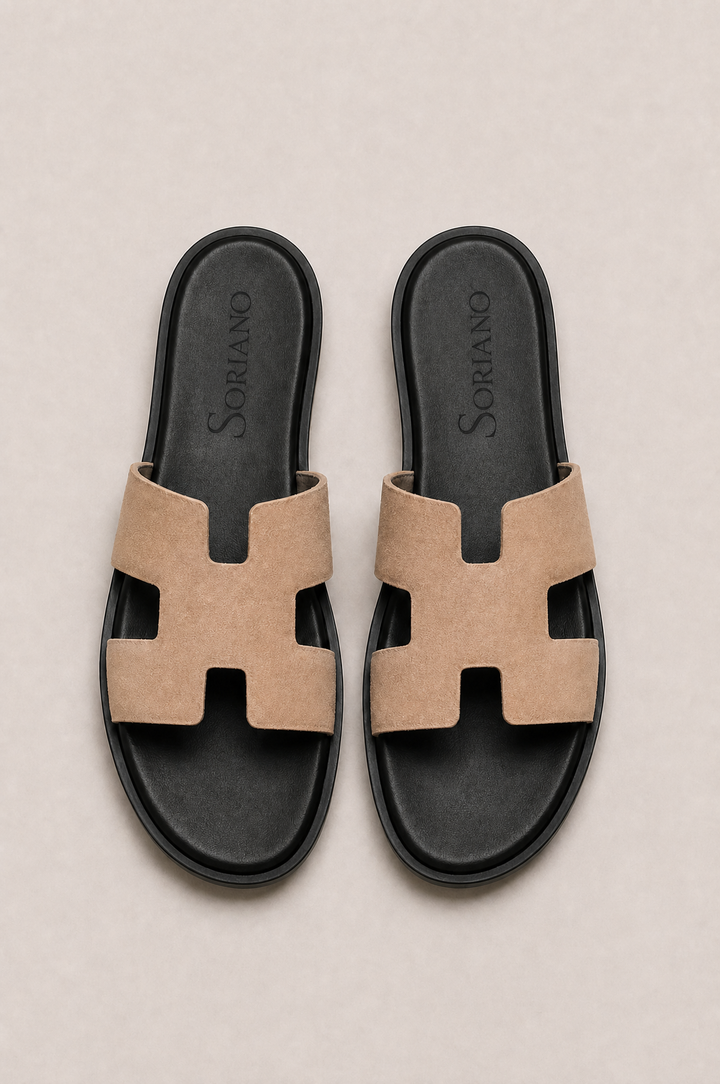 The Soriano Suede Sandal Sand