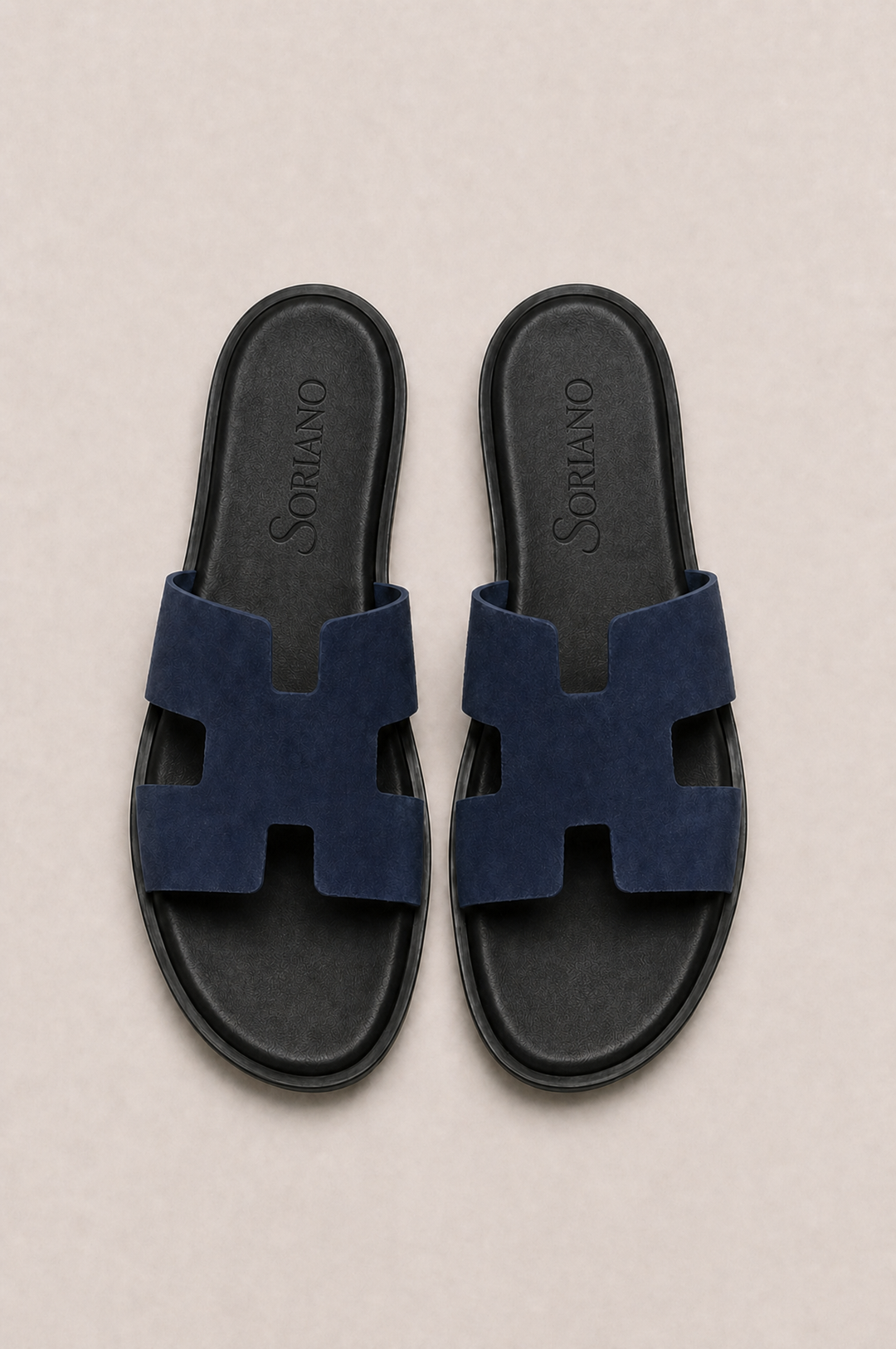 The Soriano Suede Sandal Navy