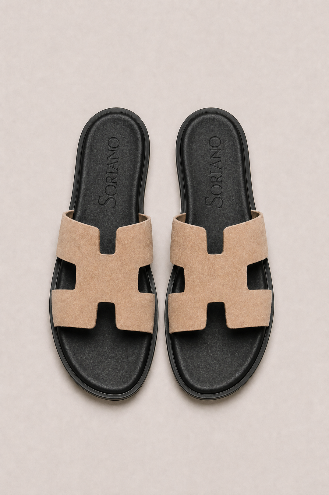 The Soriano Suede Sandal Beige