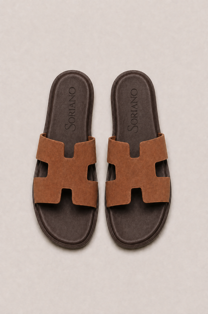 The Soriano Suede Sandal Brown