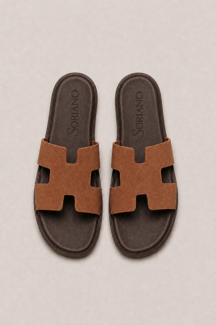 The Soriano Suede Sandal Brown