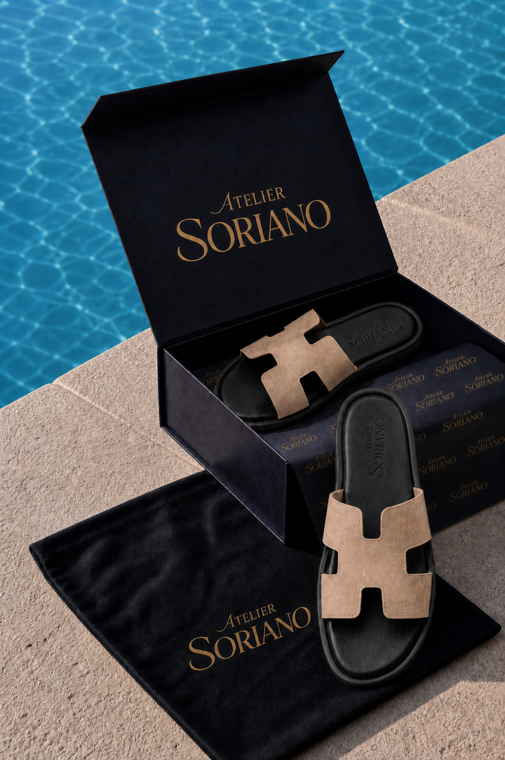 The Soriano Suede Sandal Sand
