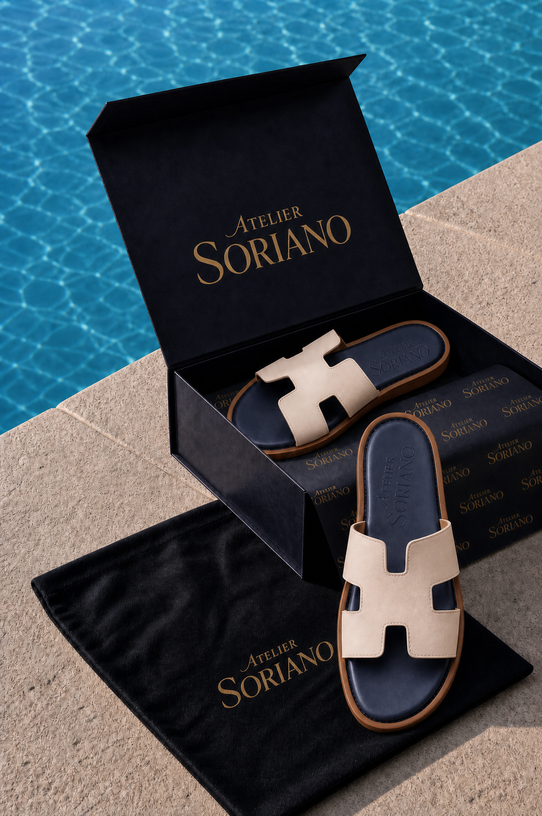 The Soriano Leather Sandal Salmon