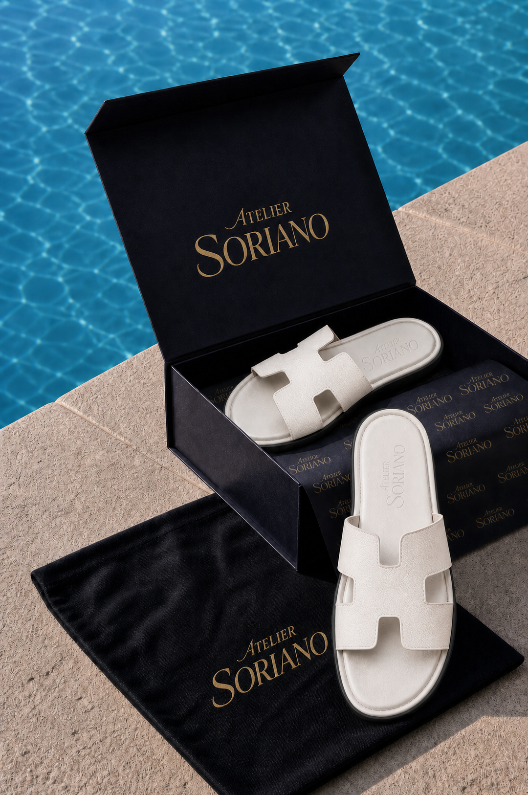 The Soriano Leather Sandal White