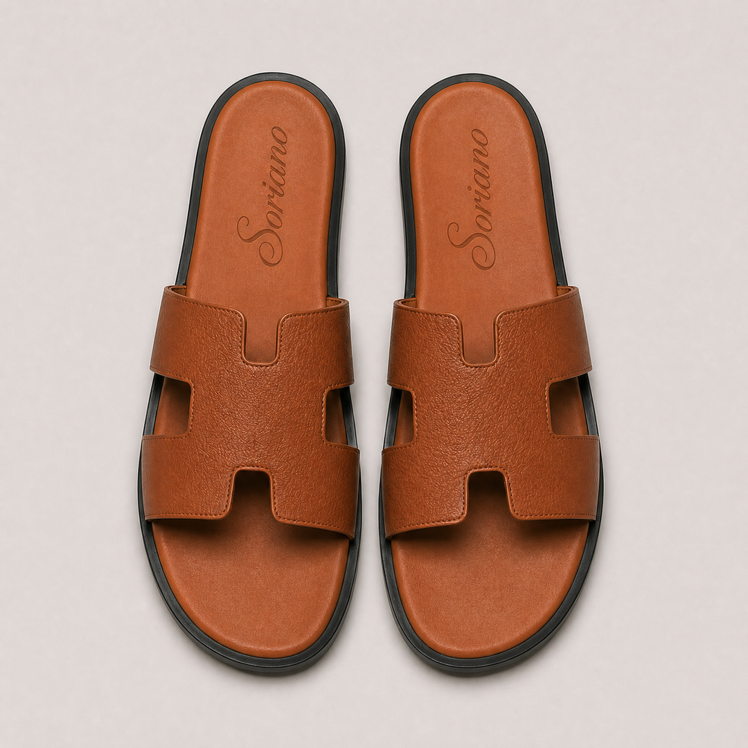 The Soriano Leather Sandal Brown