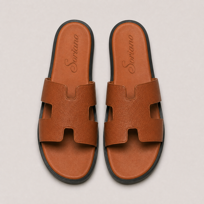 The Soriano Leather Sandal Brown