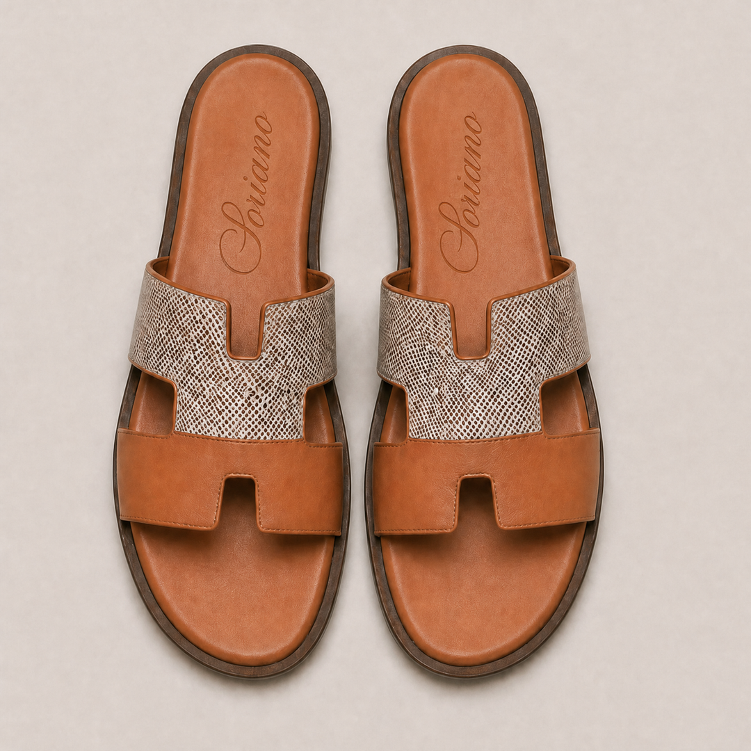 The Soriano Leather Sandal Brown/Tan