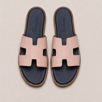 The Soriano Leather Sandal Salmon