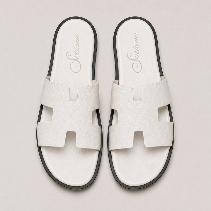 The Soriano Leather Sandal White
