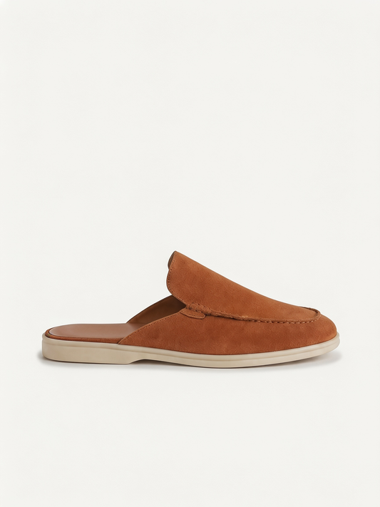 The Soriano Milano Suede Mule — Tan