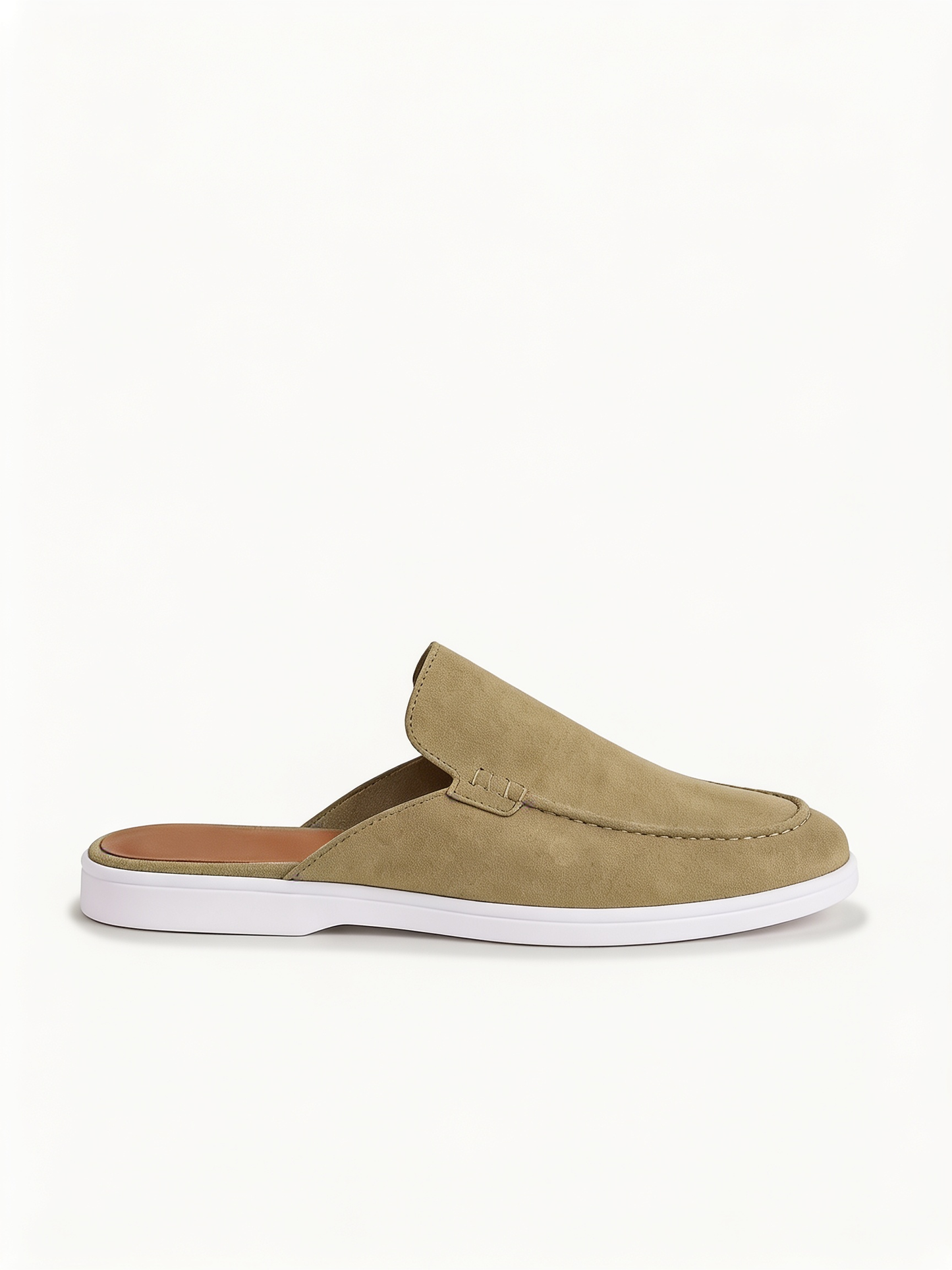 The Soriano Milano Suede Mule — Olive
