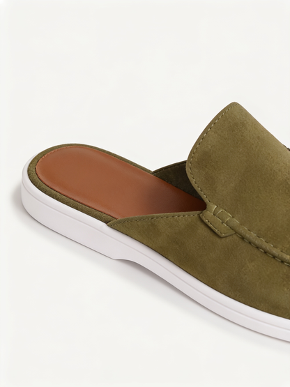 The Soriano Milano Suede Mule — Sage