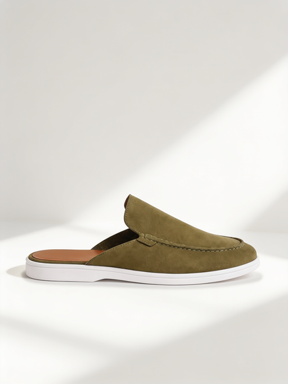 The Soriano Milano Suede Mule — Sage