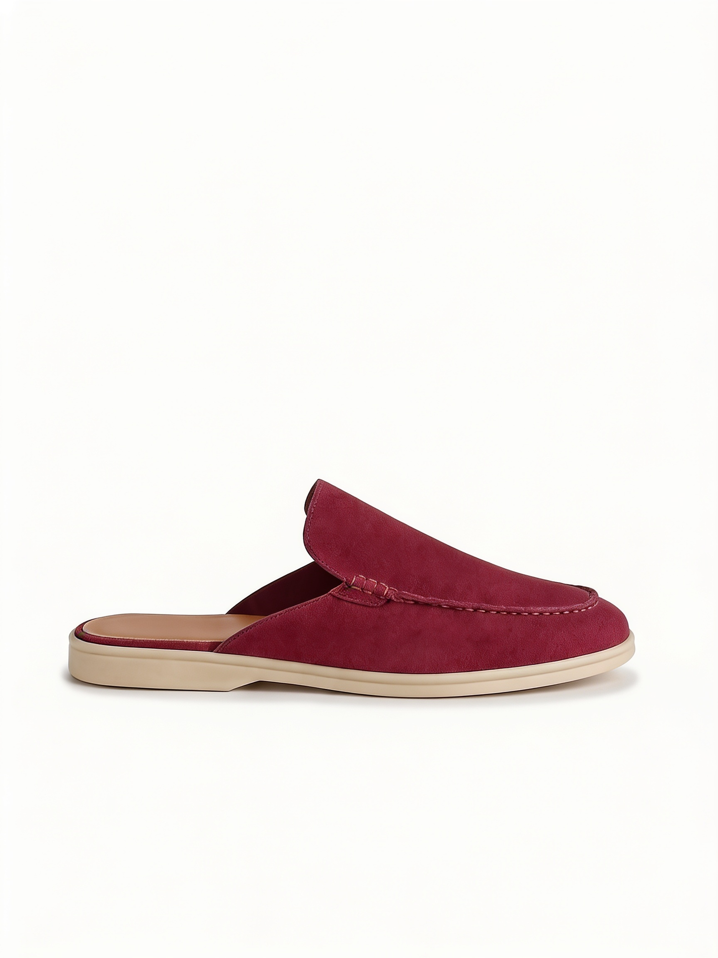 The Soriano Milano Suede Mule — Burgundy