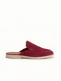 The Soriano Milano Suede Mule — Burgundy