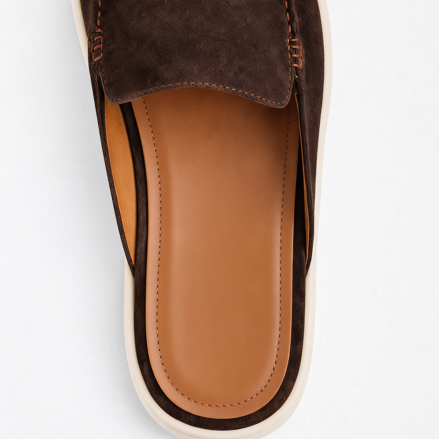 The Soriano Milano Suede Mule — Brown