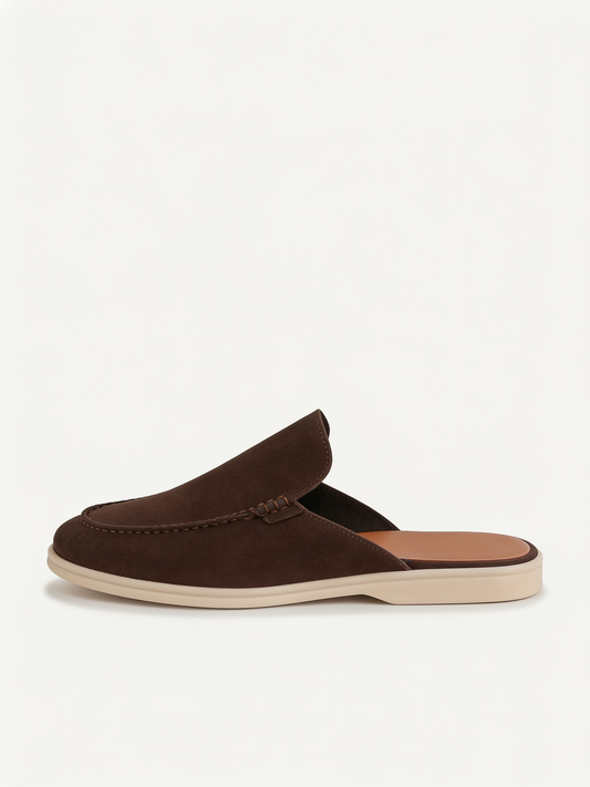 The Soriano Milano Suede Mule — Brown