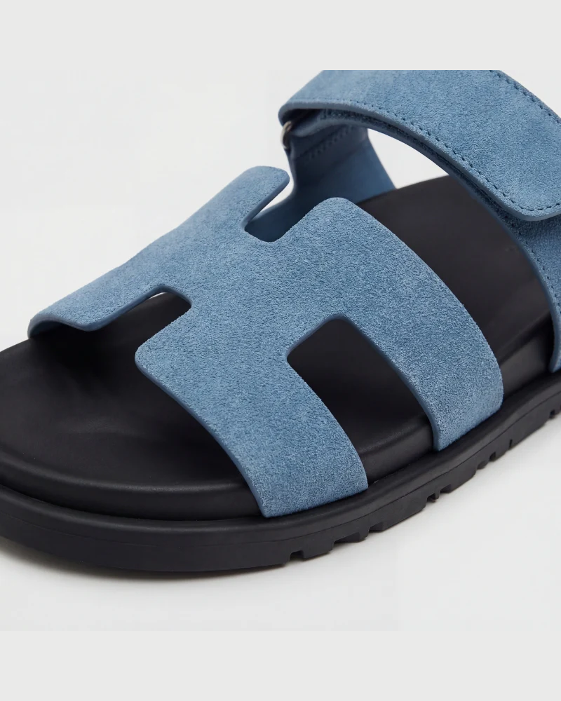 Soriano Taormina Suede Sandal Azzurro
