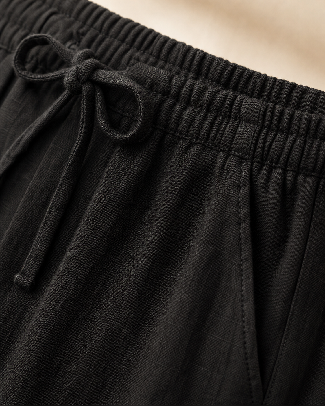 The Riviera Linen-Blend Drawstring Trouser