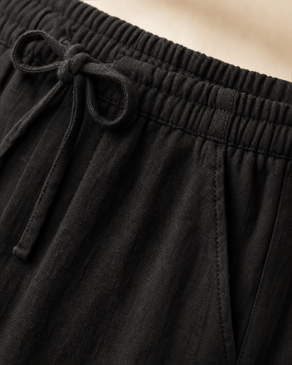 The Riviera Linen-Blend Drawstring Trouser