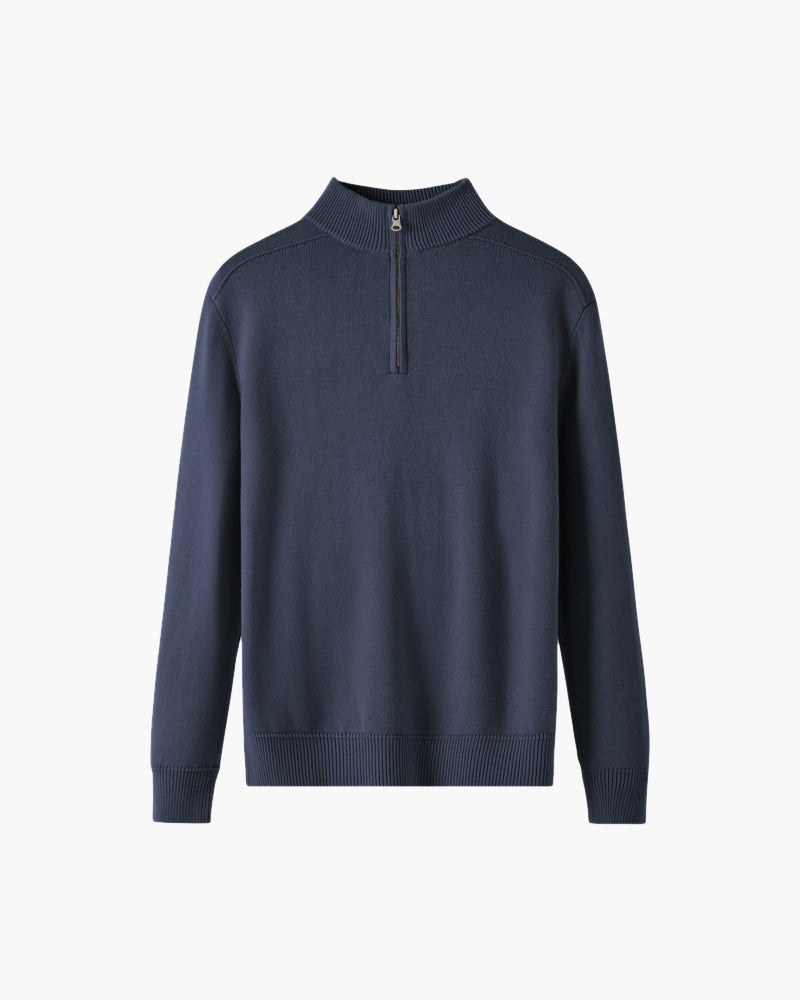 The Soriano Merino Wool Zip Up