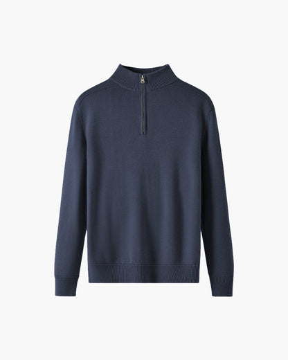 The Soriano Merino Wool Zip Up