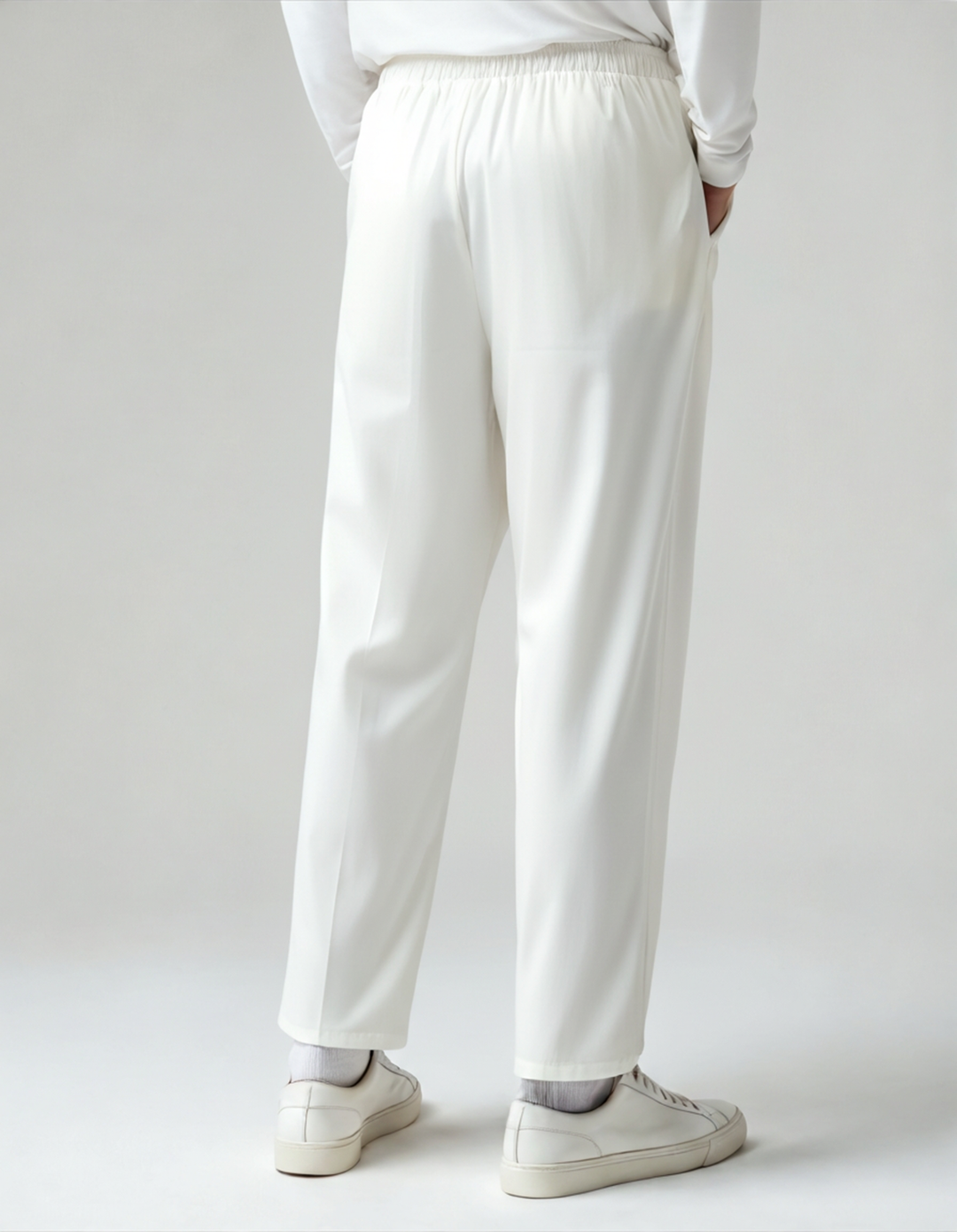 The Soriano Linen Pantalon - White - Detail