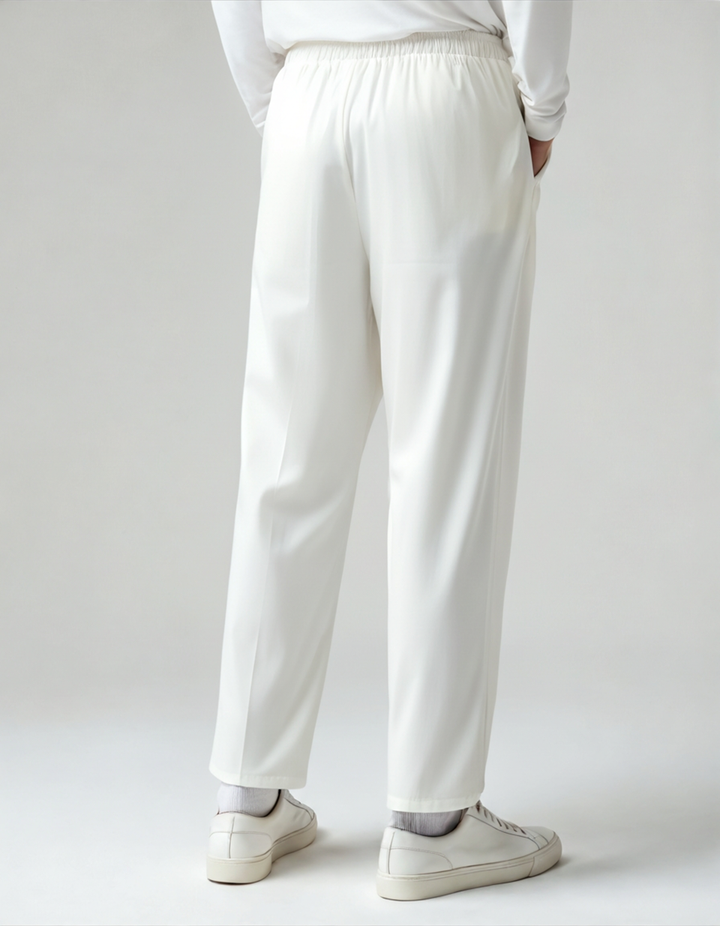 The Soriano Linen Pantalon - White - Detail