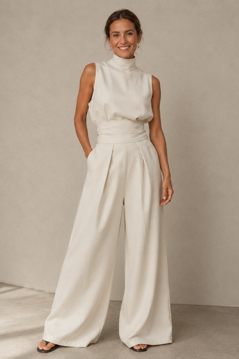 The Portofino Jumpsuit in White