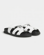 Soriano Taormina Leather Sandal Bianco