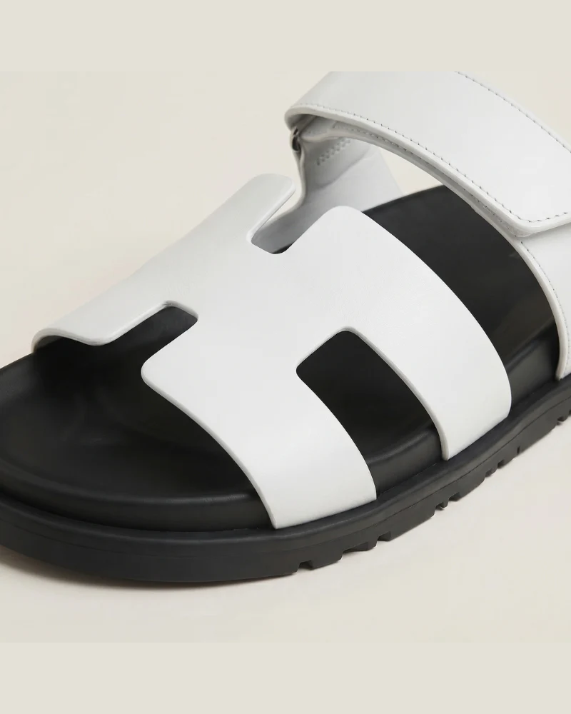 Soriano Taormina Leather Sandal Bianco
